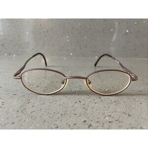 Boulevard Boutique B4153 45-20-135 MBR Eyeglasses Frames ONLY Gold Bronze oval